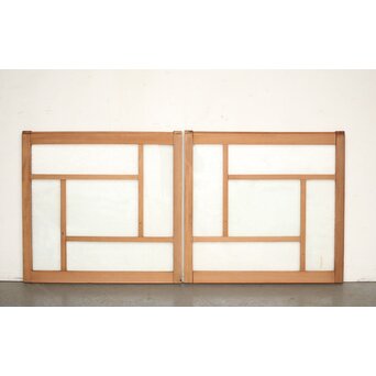 卍デザインにかわガラス小窓 2枚1組　GD0069 