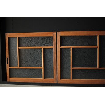 卍デザインにかわガラス小窓 2枚1組　GD0069 