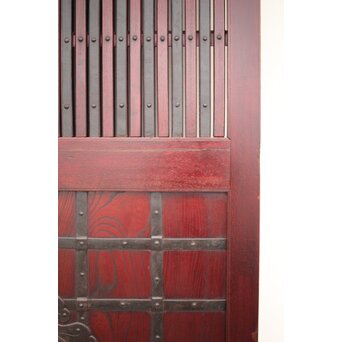 巾着金具 総欅格子蔵戸　W043Y 