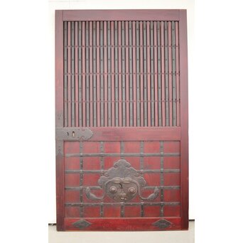 巾着金具 総欅格子蔵戸　W043Y