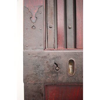 巾着金具 総欅格子蔵戸　W043Y 