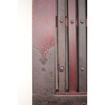 巾着金具 総欅格子蔵戸　W043Y 