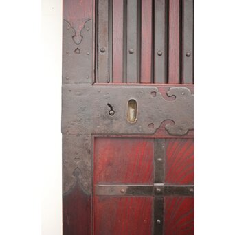 巾着金具 総欅格子蔵戸　W043Y 