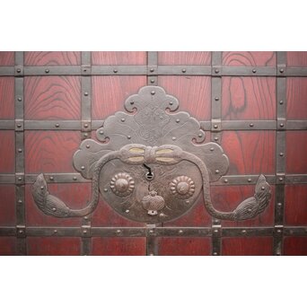 巾着金具 総欅格子蔵戸　W043Y 