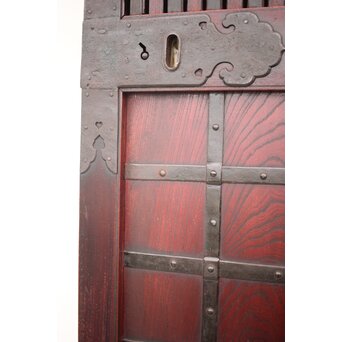 巾着金具 総欅格子蔵戸　W043Y 