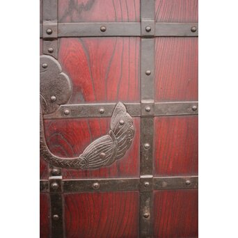 巾着金具 総欅格子蔵戸　W043Y 