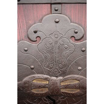 巾着金具 総欅格子蔵戸　W043Y 