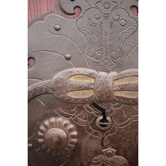 巾着金具 総欅格子蔵戸　W043Y 