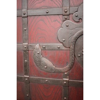 巾着金具 総欅格子蔵戸　W043Y 