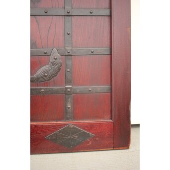 巾着金具 総欅格子蔵戸　W043Y 