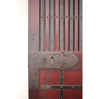 巾着金具 総欅格子蔵戸　W043Y 