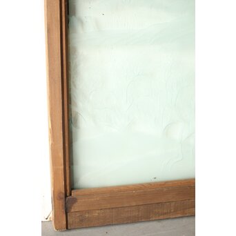 サンドブラストガラス 山水ガラス　GD0070 