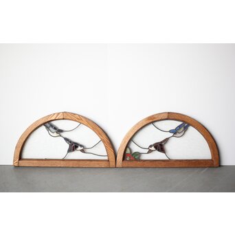 ステンドガラス 2枚1組　GD0072Y