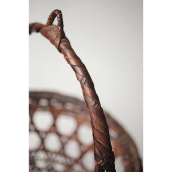 竹心斎 柳里恭式 竹釣籃/竹籠　U255 