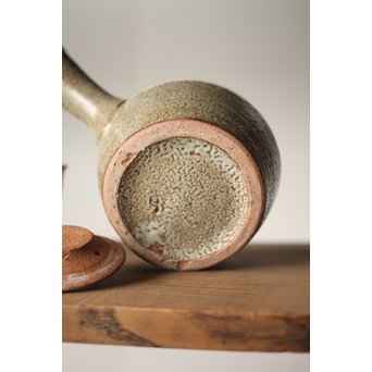 人間国宝 島岡達三 益子象嵌縄文 急須/汲出/湯呑/茶器揃　P263 