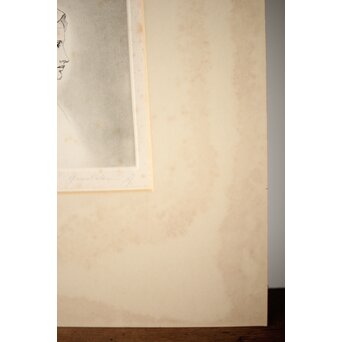 舟越保武 婦人像 エッチング/リトグラフ 額装　Z262 