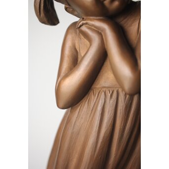 加藤豊 ブロンズ 少女像 銅像　M274 