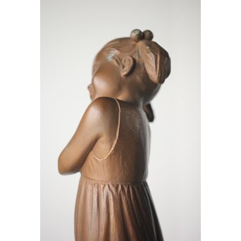 加藤豊 ブロンズ 少女像 銅像　M274 