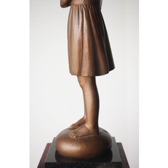 加藤豊 ブロンズ 少女像 銅像　M274 