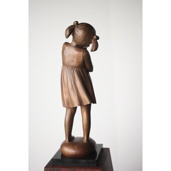 加藤豊 ブロンズ 少女像 銅像　M274 