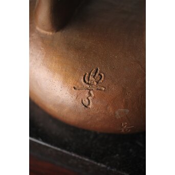 加藤豊 ブロンズ 少女像 銅像　M274 