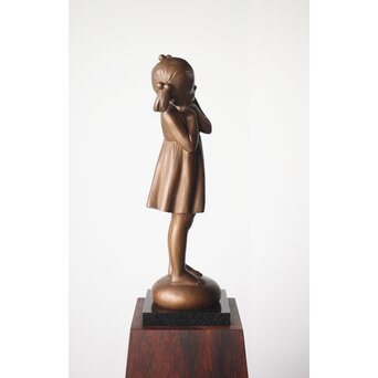 加藤豊 ブロンズ 少女像 銅像　M274 