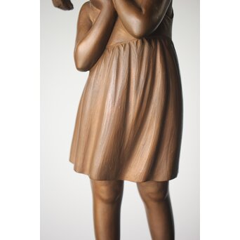 加藤豊 ブロンズ 少女像 銅像　M274 