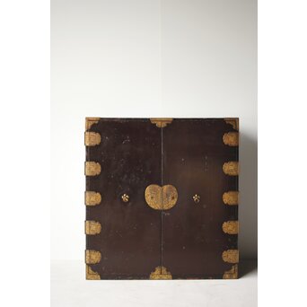 鍍金金具 寺什器 収納箪笥　C406