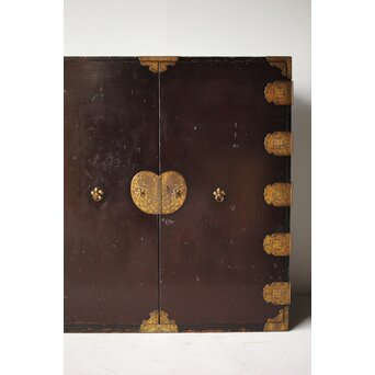 鍍金金具 寺什器 収納箪笥　C406 