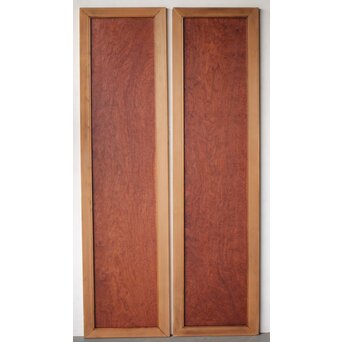 マホガニー玉杢/泡杢 一枚板欄間 4枚1組　R0124Y 