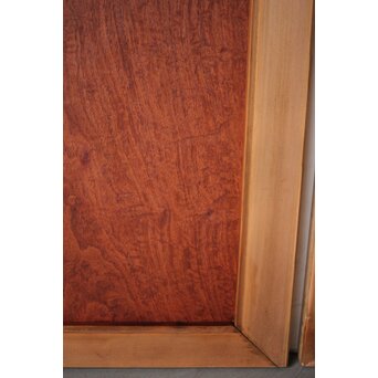 マホガニー玉杢/泡杢 一枚板欄間 4枚1組　R0124Y 