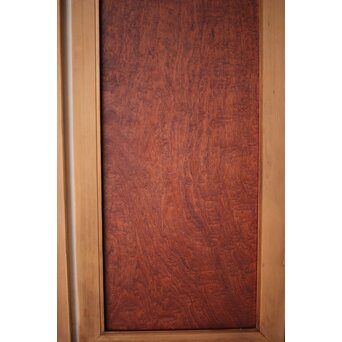 マホガニー玉杢/泡杢 一枚板欄間 4枚1組　R0124Y 