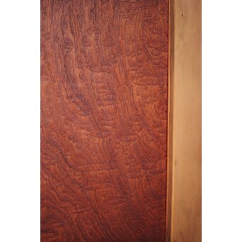 マホガニー玉杢/泡杢 一枚板欄間 4枚1組　R0124Y 