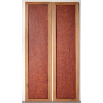 マホガニー玉杢/泡杢 一枚板欄間 4枚1組　R0124Y 