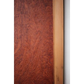 マホガニー玉杢/泡杢 一枚板欄間 4枚1組　R0124Y 