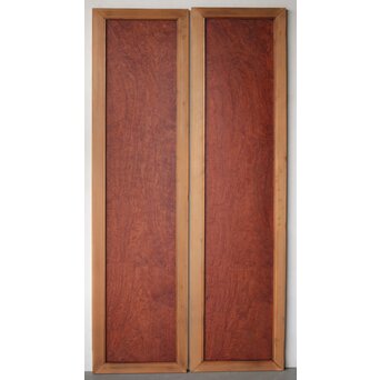 マホガニー玉杢/泡杢 一枚板欄間 4枚1組　R0124Y 