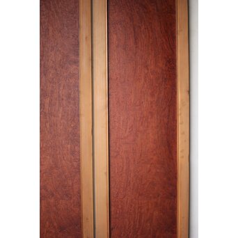 マホガニー玉杢/泡杢 一枚板欄間 4枚1組　R0124Y 