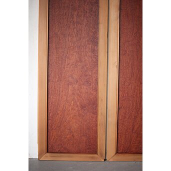 マホガニー玉杢/泡杢 一枚板欄間 4枚1組　R0124Y 