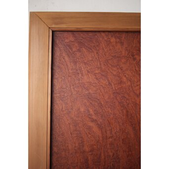 マホガニー玉杢/泡杢 一枚板欄間 4枚1組　R0124Y 