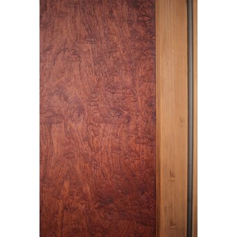 マホガニー玉杢/泡杢 一枚板欄間 4枚1組　R0124Y 