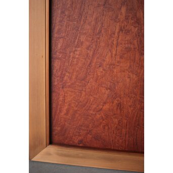 マホガニー玉杢/泡杢 一枚板欄間 4枚1組　R0124Y 