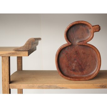 瓢型 煎茶盆 肥松盆　X313 