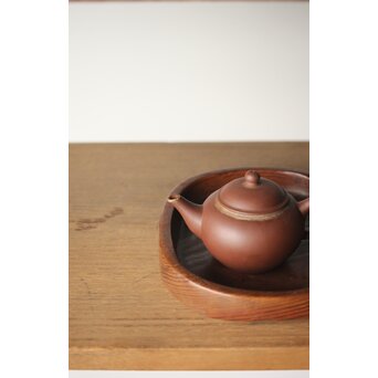 瓢型 煎茶盆 肥松盆　X313 