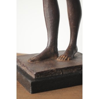 佐藤健次郎 「太陽の子」ブロンズ 共箱 タトウ付　M277 