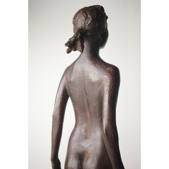 佐藤健次郎 「太陽の子」ブロンズ 共箱 タトウ付　M277 