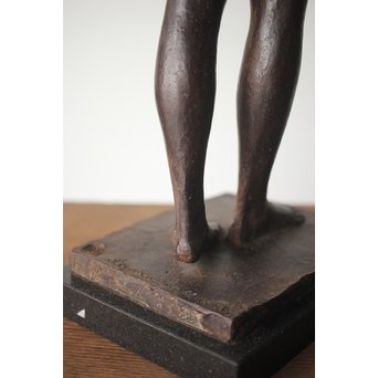 佐藤健次郎 「太陽の子」ブロンズ 共箱 タトウ付　M277 