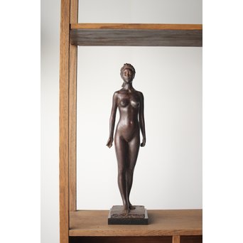 佐藤健次郎 「太陽の子」ブロンズ 共箱 タトウ付　M277 