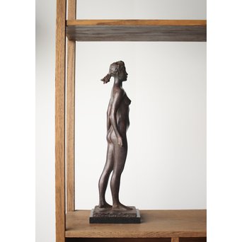 佐藤健次郎 「太陽の子」ブロンズ 共箱 タトウ付　M277 