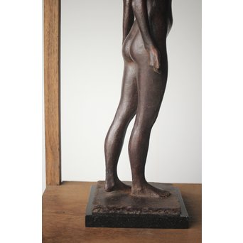 佐藤健次郎 「太陽の子」ブロンズ 共箱 タトウ付　M277 