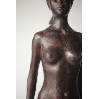 佐藤健次郎 「太陽の子」ブロンズ 共箱 タトウ付　M277 